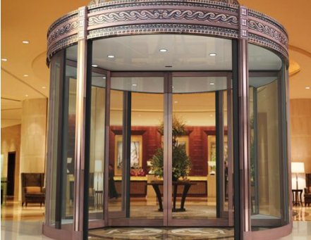 金昌谈一谈为什么酒店在夏冬季喜欢用旋转门?